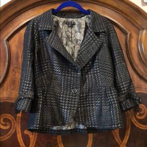 2/$30 black and silver blazer